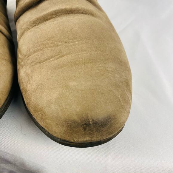 Rockport Beige Tan Suede Leather‎ Ankle Boots Size 6.5 - Picture 2 of 8